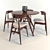 Elegant Hans J. Wegner Dining Set 3D model small image 1