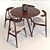 Elegant Hans J. Wegner Dining Set 3D model small image 2