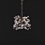 Elegant Crystal Chandelier: Pottery Barn's Bella Rectangular 3D model small image 2