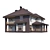 Modern Private House Design Kit 3D model small image 1