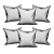 Stylish 450x500 mm Decorative Pillows 3D model small image 2