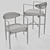 Kimberly Denman Leto Chair: Modern Style Dining & Side Chair 3D model small image 3