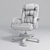 Luxury Leather Executive Chair 3D model small image 2