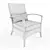 AMBERES Outdoor Armchair 3D model small image 3