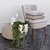 Stylish Duo: Oliver Bonas Chair & Zara Home Pouf 3D model small image 1