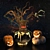 Glowing Pumpkin Halloween Decor Set 3D model small image 1