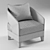 Elegant Oasis Jil Armchair 3D model small image 2