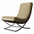 Cooper Leather Armless Chair 3D model small image 1
