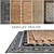 DOVLET HOUSE 5PC Carpets Set (Part 149) 3D model small image 1