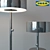 Elegant Stockholm Floor & Table Lamps 3D model small image 2