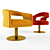 Luxurious Ellen Velvet Dining Chair 3D model small image 1