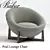 Barbara Barry Baker Pod Lounge Chair 3D model small image 1