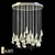 Floral Whisper Chandelier: Exquisite Beauty for Your Space 3D model small image 1