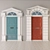 3D Max & FBX Front Door Models 3D model small image 1