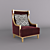 Elegant Como Arm Chair 3D model small image 1