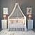 Charming Canopy Crib 3D model small image 1