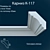 Elegant K-117 Cornice 3D model small image 1