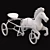 Title: Vintage Soviet Horse Pedal Toy 3D model small image 3