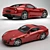 Sleek Red Ferrari: Superior Quality 3D model small image 2