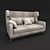 Convertible Sofa Bed by Milano Bedding 3D model small image 1