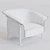 Sleek Comfort: Kite Chair by Porro 3D model small image 3