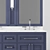 Double Sink Bathroom Furniture 3D model small image 3