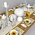 Elegant Tableware Set 3D model small image 2