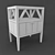 Flamant Furniture Bedside Table: Elegant Belgian Design 3D model small image 3