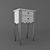 Elegant Isabella Costantini Bedside Table 3D model small image 3