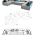 Modular Sofa System: OM Playmodul Nord 3D model small image 2