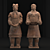 Title: Terracotta Army Soldiers Sculpture

Description (translated): Sculptures of officers and generals from the Terracotta Army. Replicas 3D model small image 1