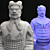 Title: Terracotta Army Soldiers Sculpture

Description (translated): Sculptures of officers and generals from the Terracotta Army. Replicas 3D model small image 3