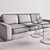 Elegant Meridiani Hector Sofa 3D model small image 3