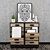 Zebrano Komod - Stylish and Versatile Storage 3D model small image 1