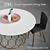 CB2 Circuit Dining Table: Modern Geometric Design 3D model small image 2