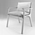 Minimalist Wood Armchair by Stellar Works 3D model small image 3