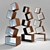 Elegant Equilibrium Bookcase Finds Perfect Balance 3D model small image 1