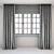 Roman-inspired Modern Window Curtains 3D model small image 2