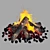 Blazing Flames: Bonfire FX 3D model small image 1