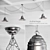 Elegant Triple Pendant Light 3D model small image 1