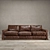 Restoration Hardware Maxwell Sofa with Coordinating Pillows 3D model small image 2