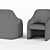 Daytona Home Bacco Chair: Stylish and Comfortable 3D model small image 3