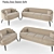 Zen Harmony Four Seater Sofa 3D model small image 2