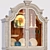 Sanctuary Vintage White Dining Cabinet 3D model small image 2