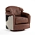 ZeuSS Swivel Glide Chair: Comfort and Style 3D model small image 1