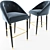 Elegant Malay Bar Chair 3D model small image 2