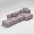 Cozy Comfort Sofa Seat 3D model small image 1