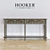 Opulent Gilded Console: Width182cm, Deep 30cm, Height 92cm 3D model small image 1