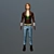 Low Poly Girl Character: Emma 3D model small image 1