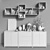 Modular EKET Furniture Set with Accessories 3D model small image 3